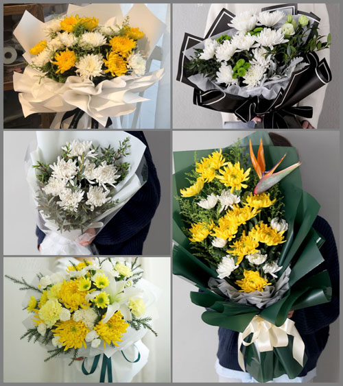 山东莱芜钢城区辛庄镇西照临村白事花束代送